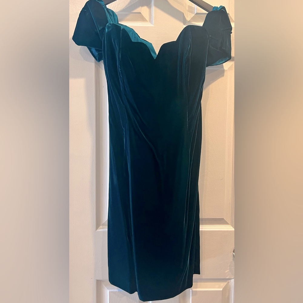 NU-MODE 🇨🇦 Made 
Chic Velvet Off-Shoulder Cocktail Dress